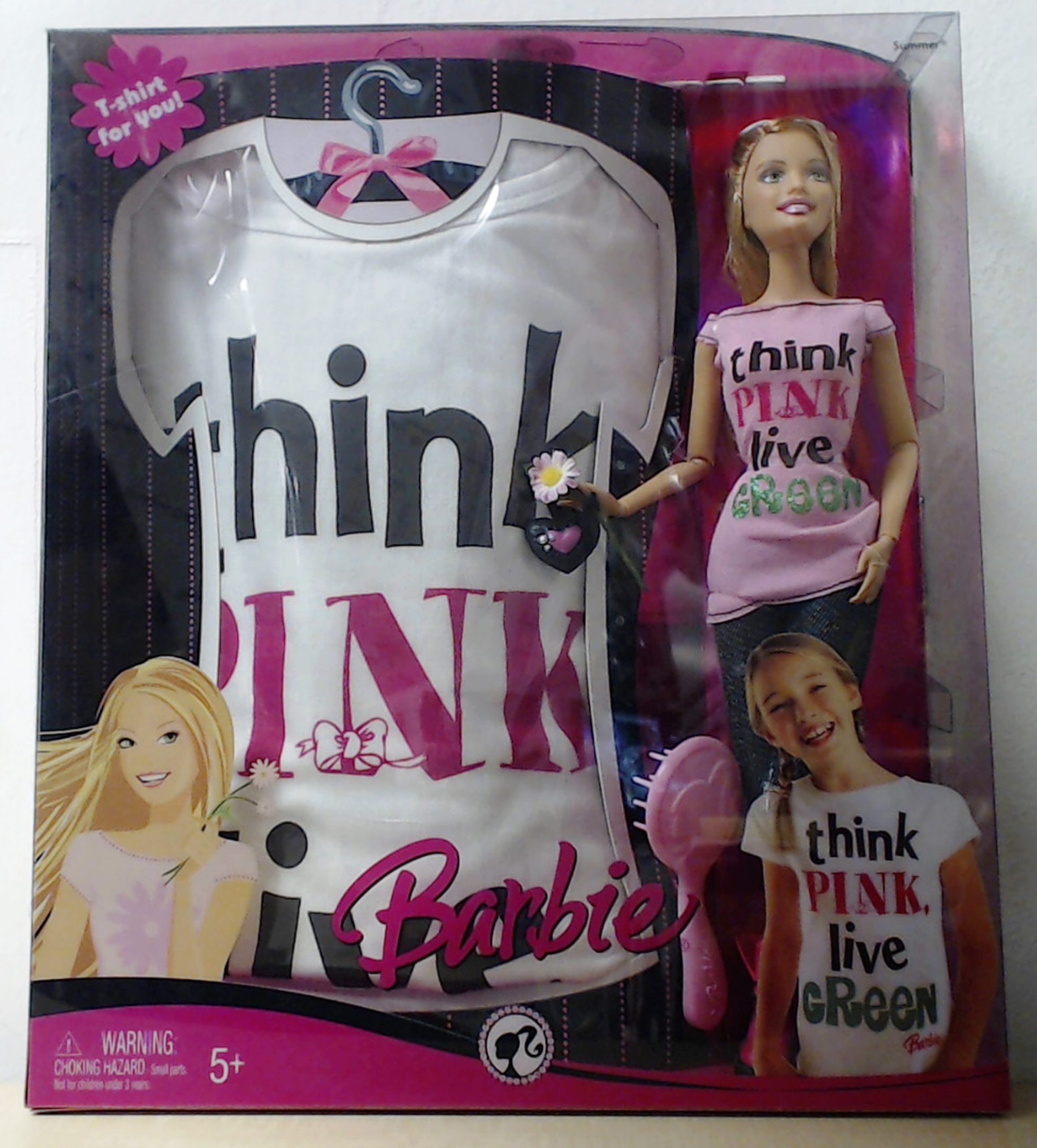 Barbie Friend Summer Doll With Girls Shirt