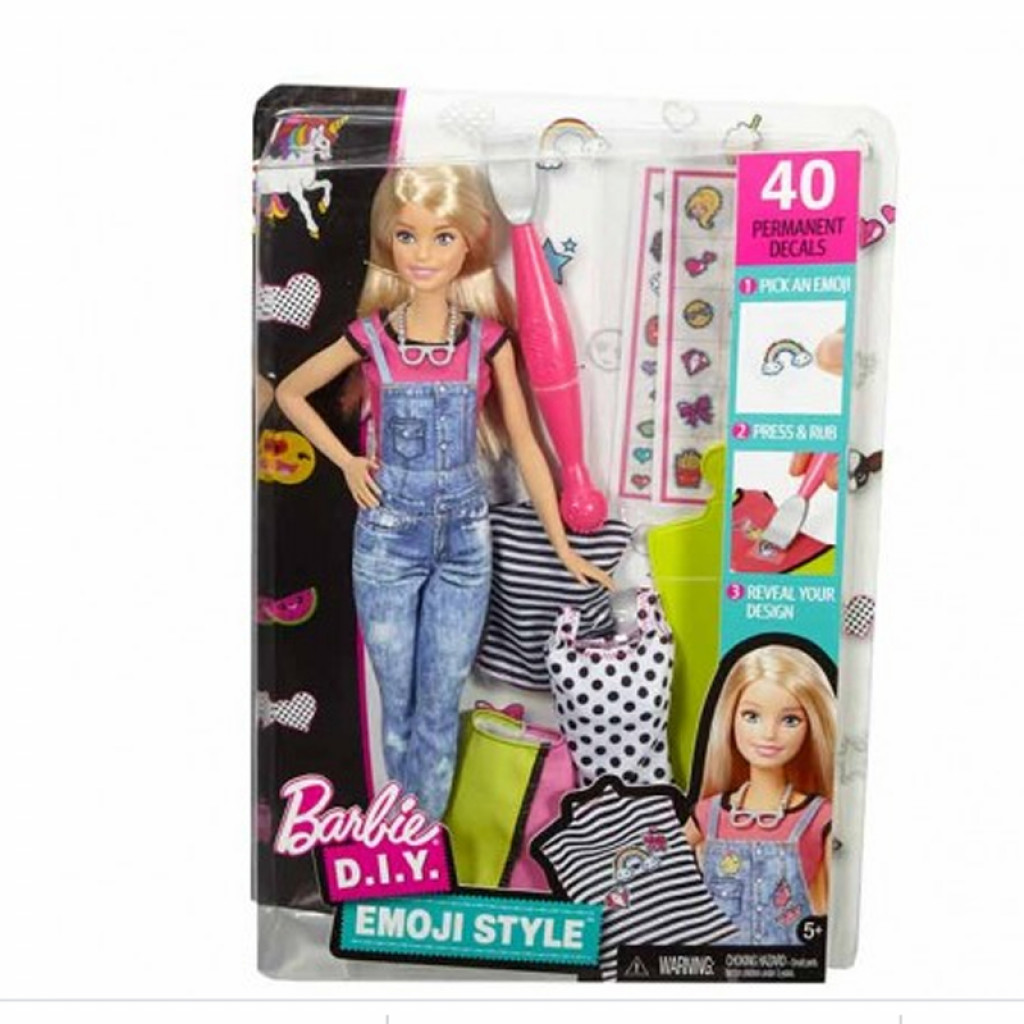 barbie emoji style doll